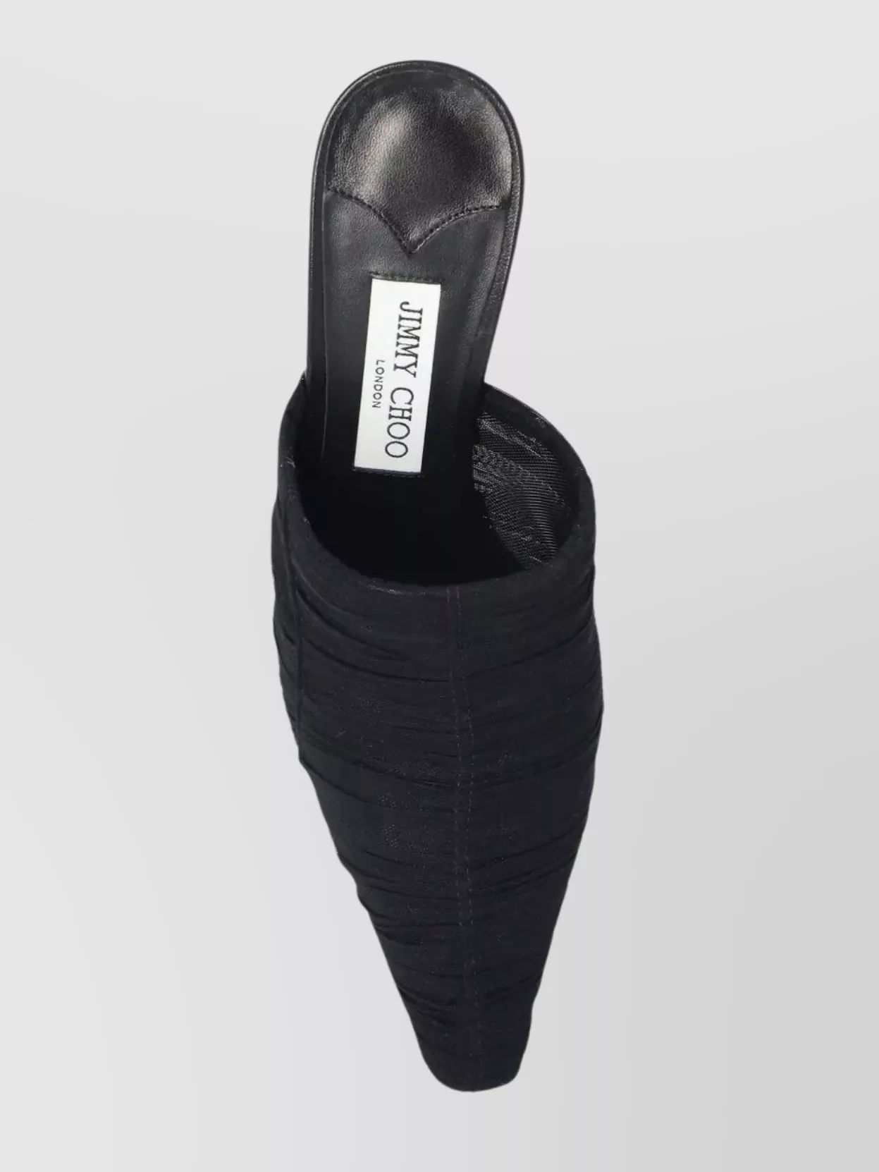 Jimmy Choo Draped Pointed Toe Stiletto Mules