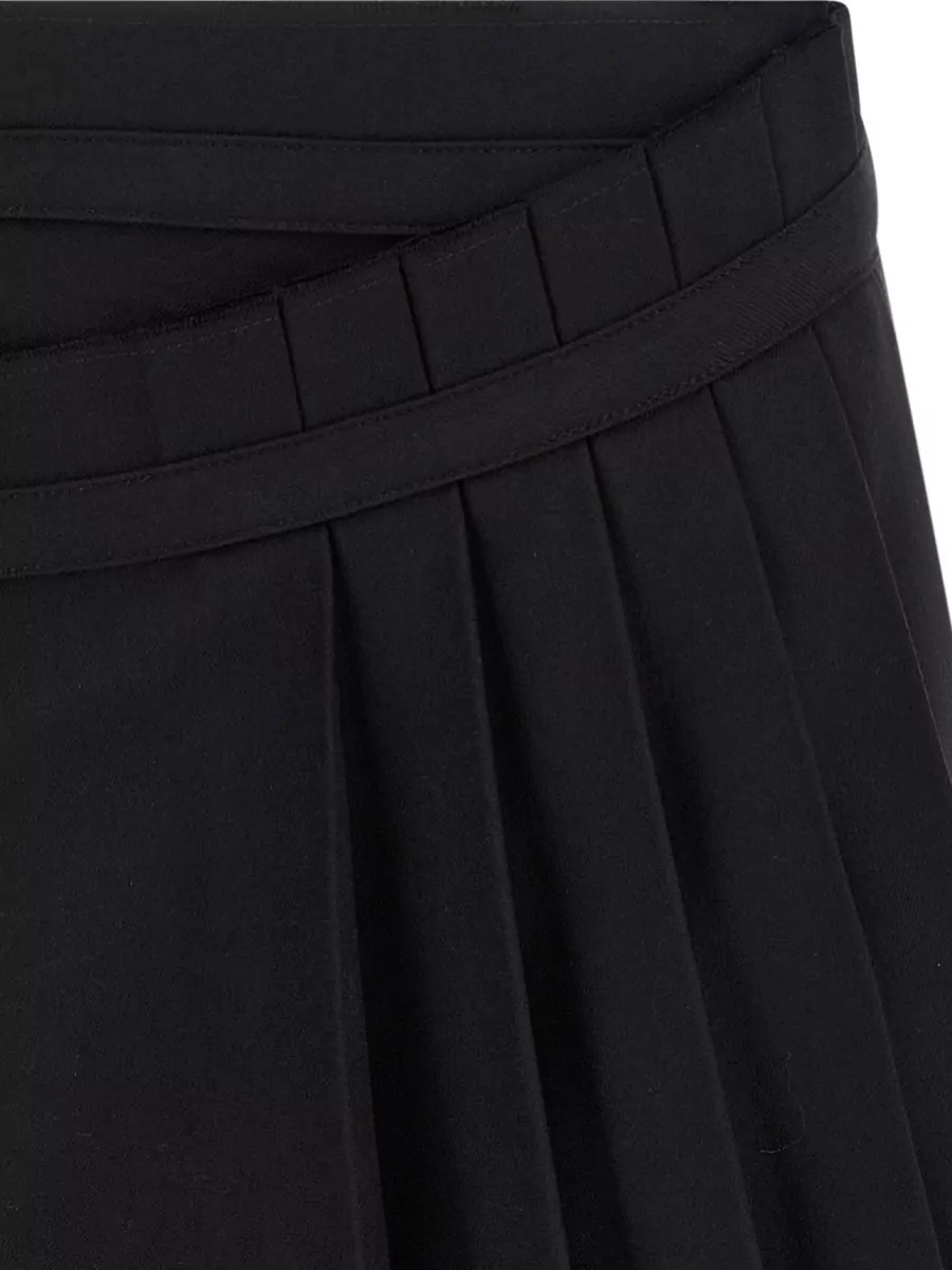 Dries Van Noten Wool Asymmetric Kilt
