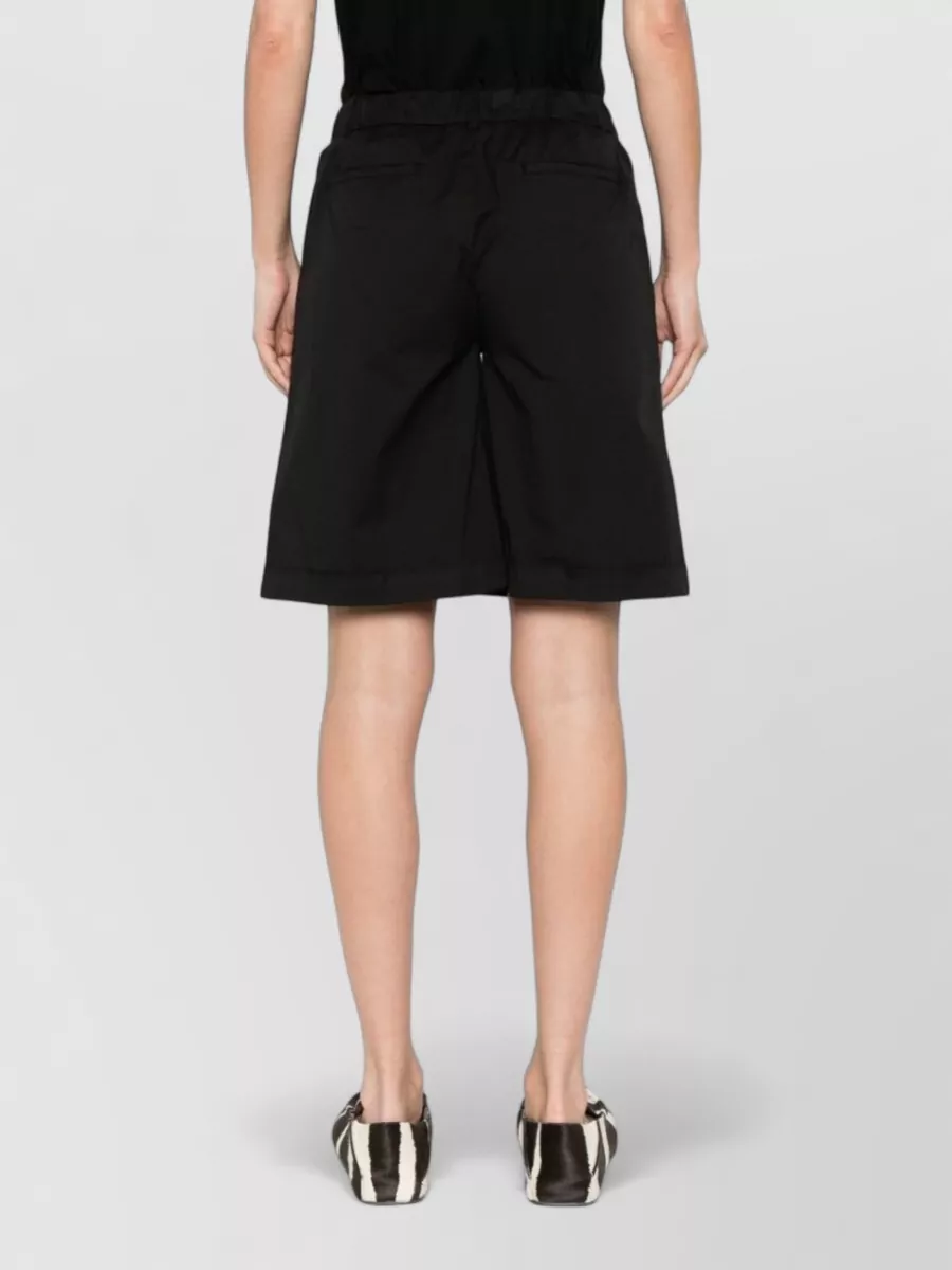 Via Masini 80 Pleated Knee-Length Bermuda Shorts