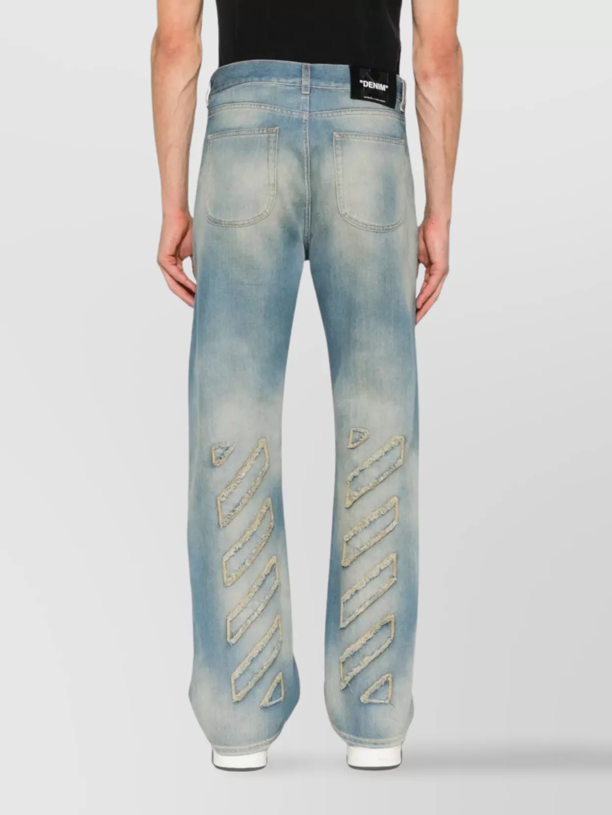 Off-White Vintage Inspired Straight Leg Denim Trousers