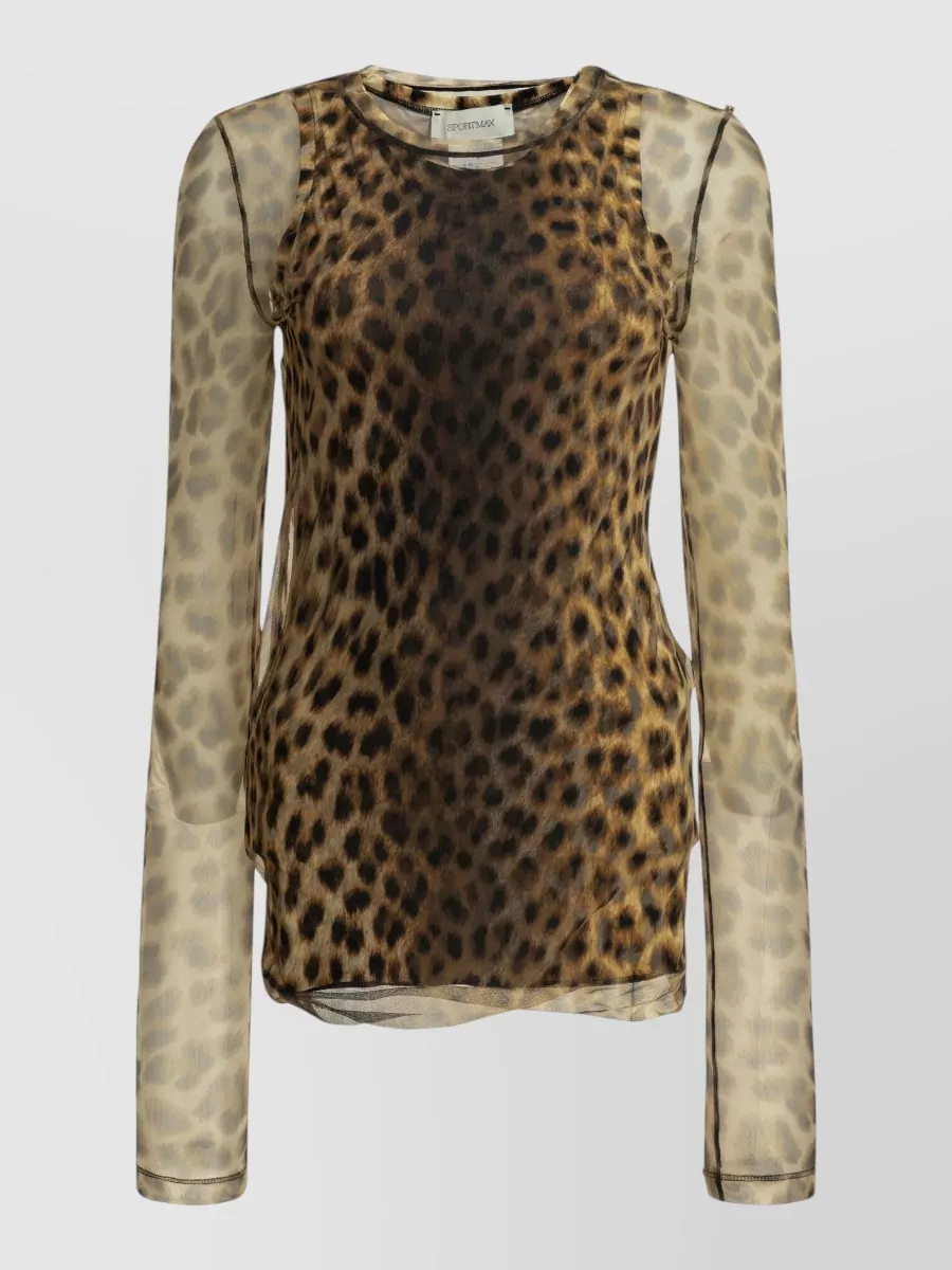 Sportmax printed fitted top