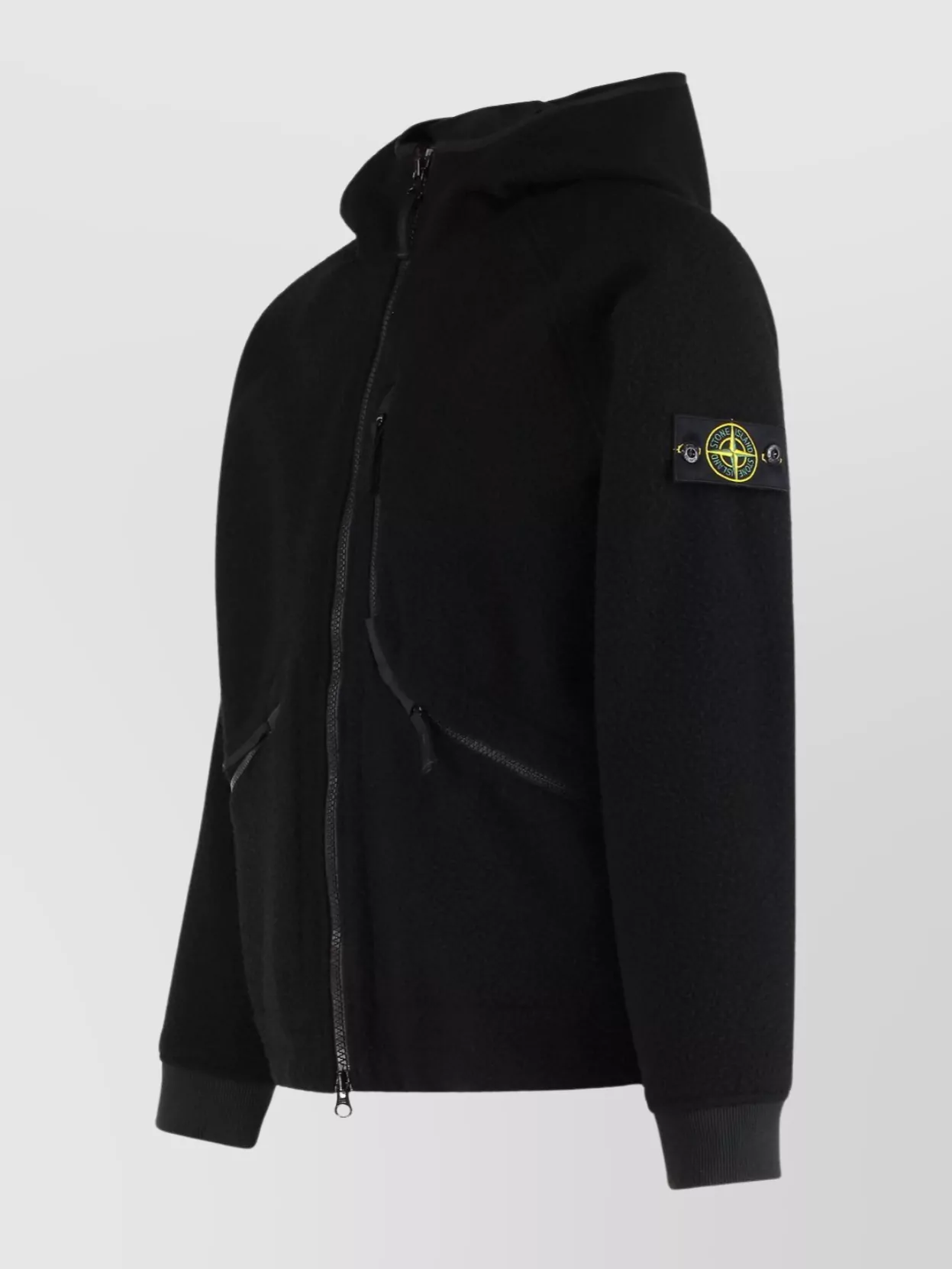 Stone Island Hooded Wool Nylon Jacket