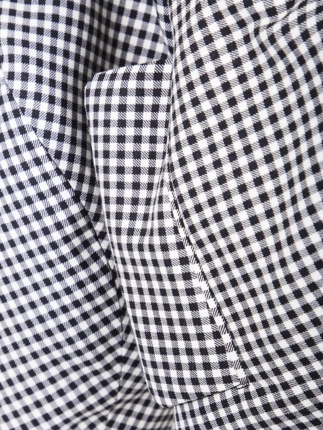 Comme Des Garçons Cropped Checkered Jacket Wide Sleeves