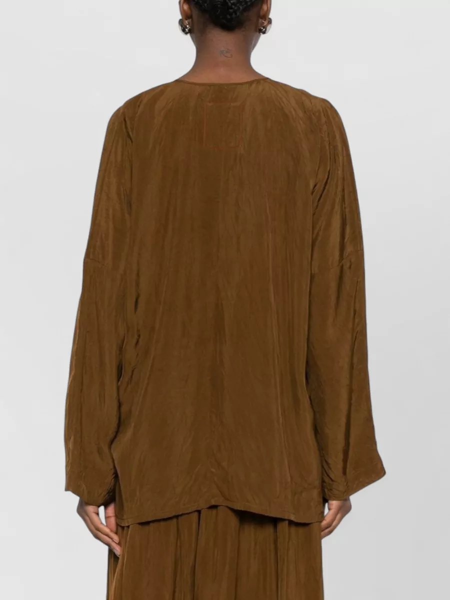 Uma Wang Tanesha Top Asymmetric Design Long Sleeves