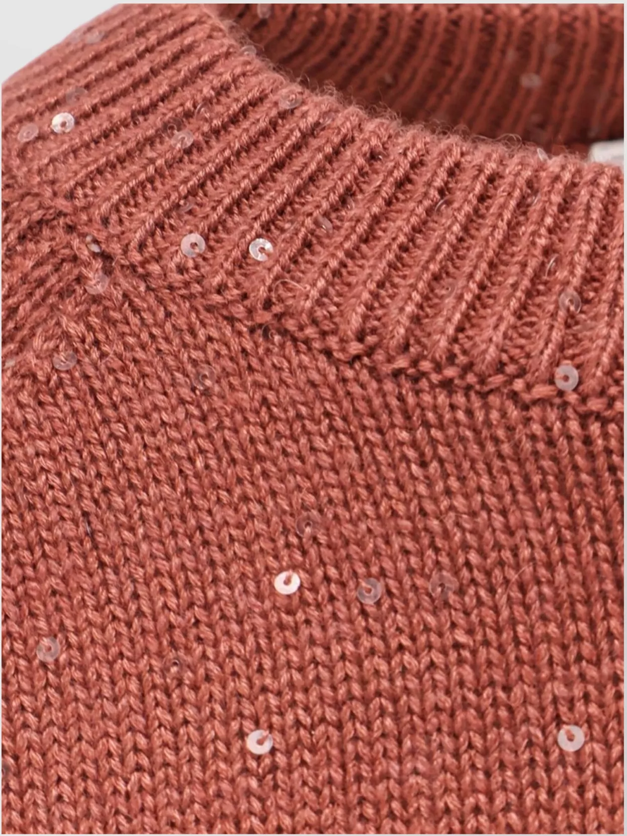 Brunello Cucinelli Cashmere Silk Crew-neck Sweater Featuring Sequins In Red