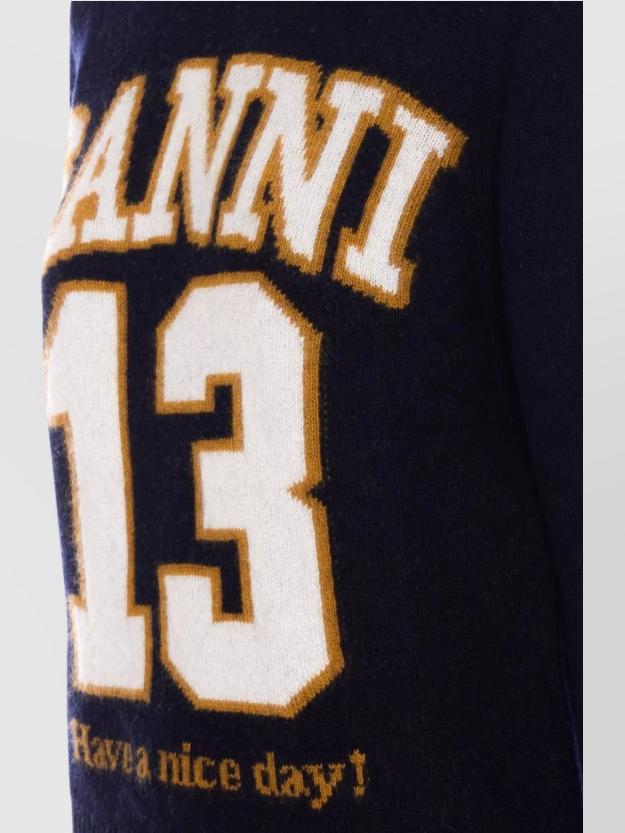 Ganni Graphic Wool Mix Sweater