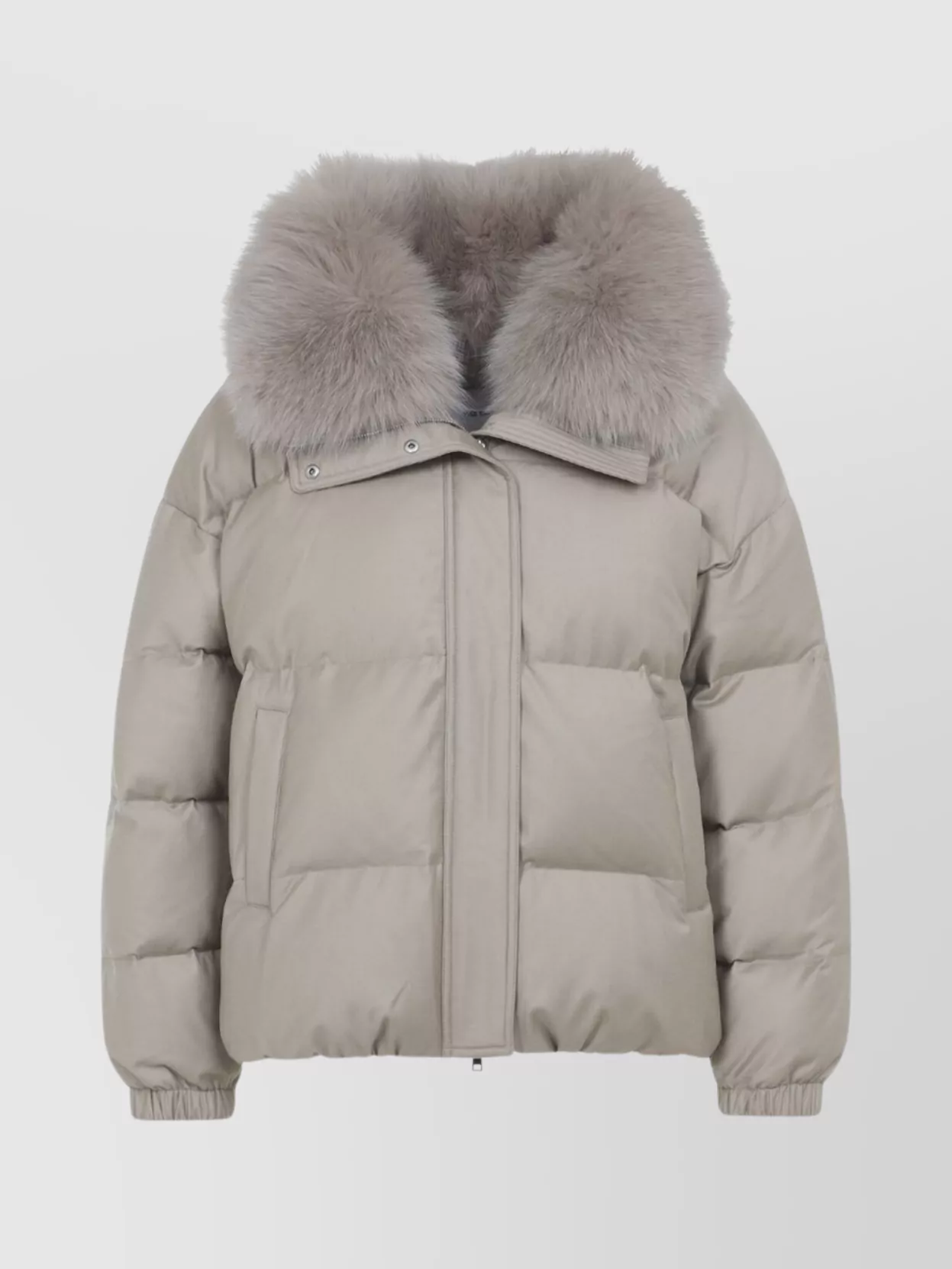 Yves Salomon Luxurious Puffer Jacket With Faux Fur Collar In Black