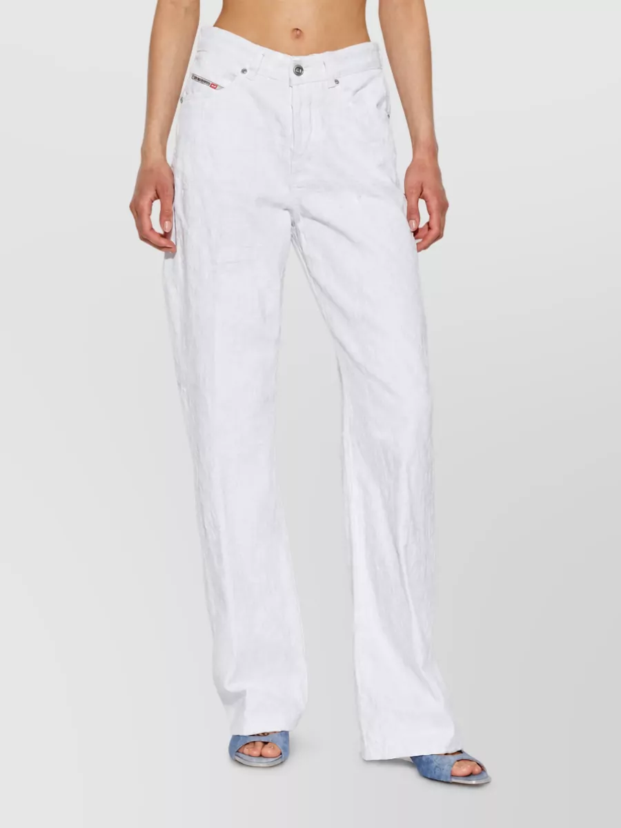 Diesel Cotton Straight-Leg Jeans