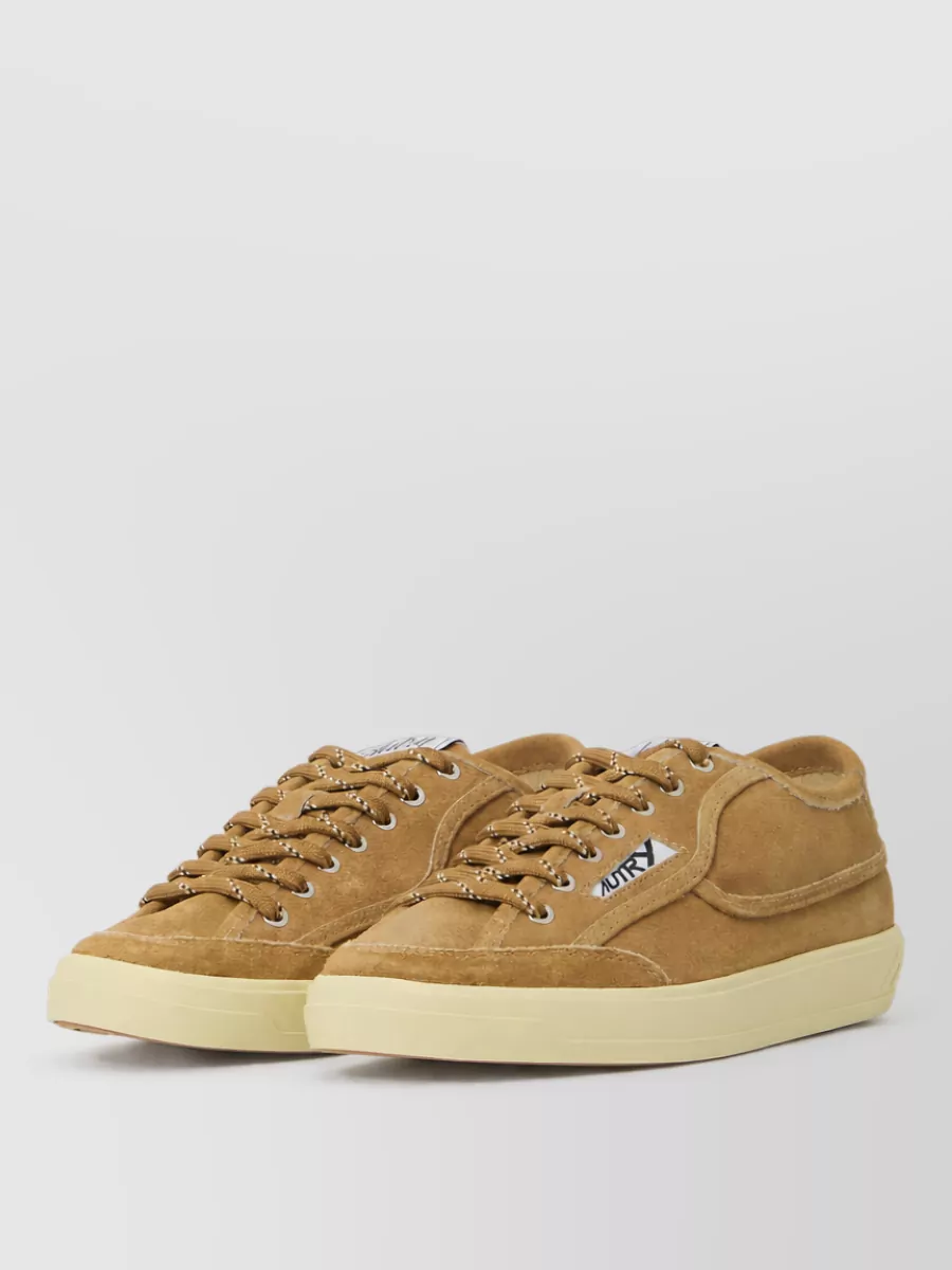 Autry Leather low-top lace-up sneakers