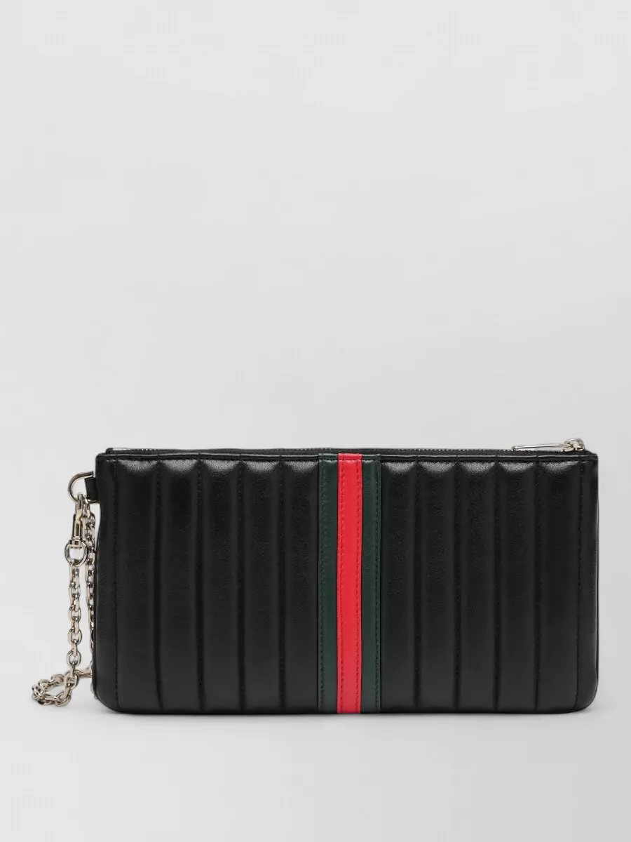 Gucci leather clutch bag