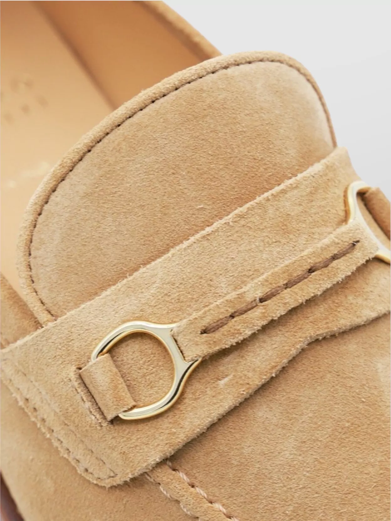 Brunello Cucinelli Loafers With Gold-tone Hardware And Suede Finish