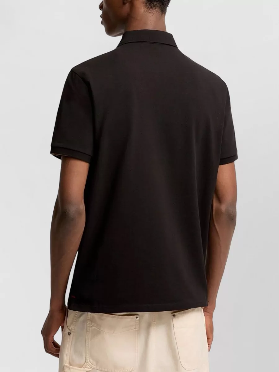 Moncler Cotton Logo Patch Polo Shirt