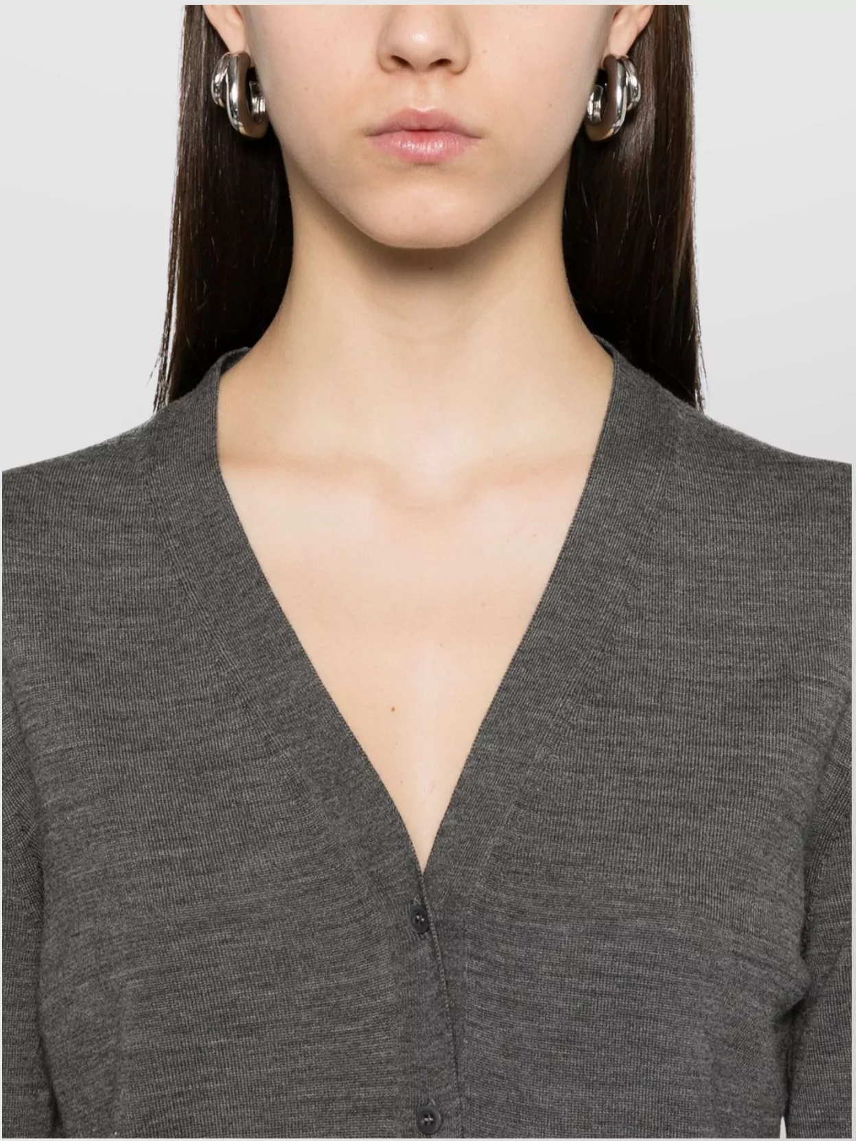 Prada V-Neck Knitwear With Classic Silhouette And Refined Details