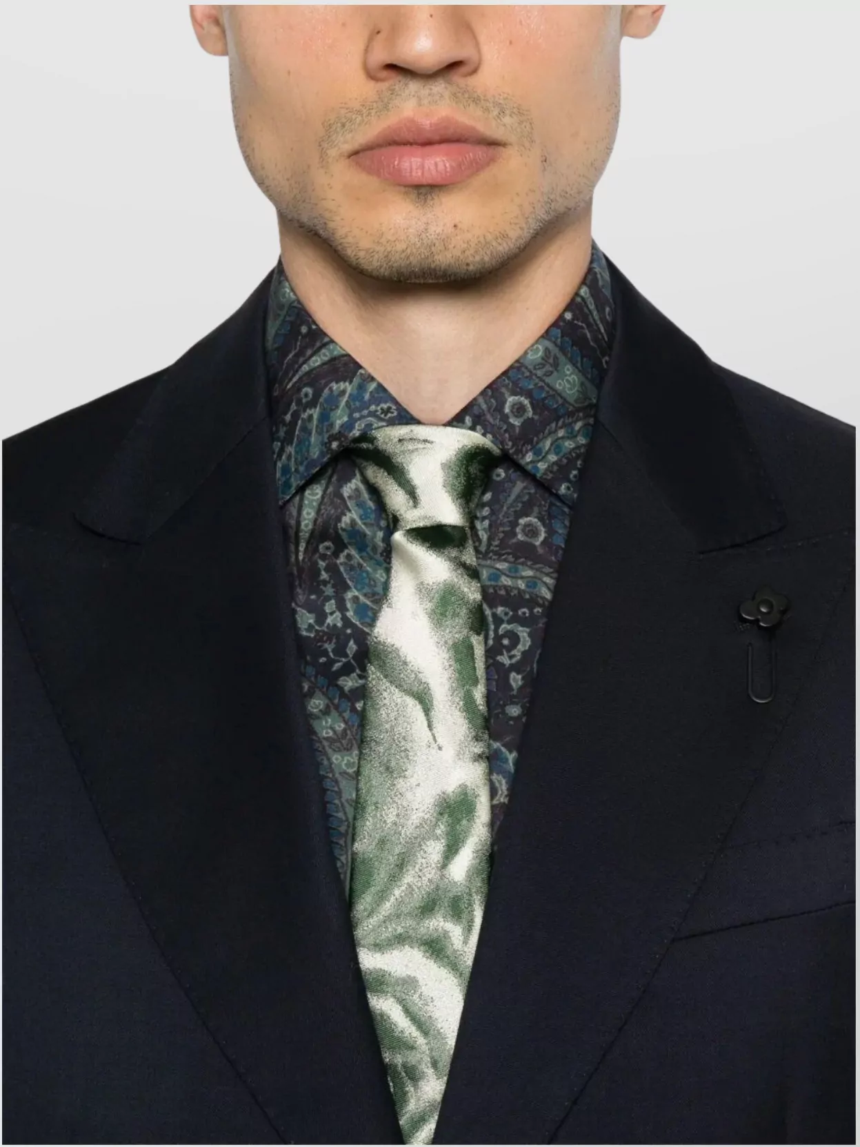 Lardini Men's Suit Notch Lapel