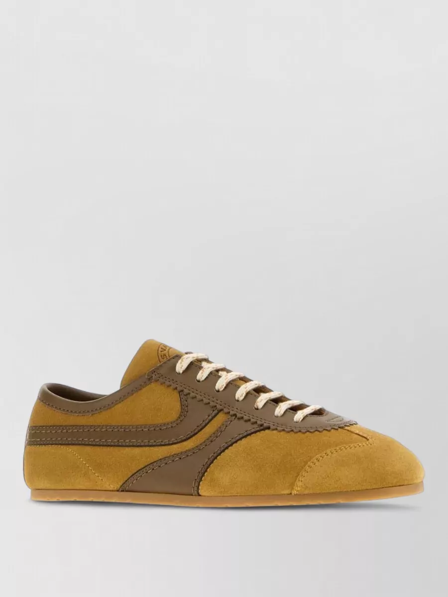 Dries Van Noten Suede Leather Lace-Up Sneakers