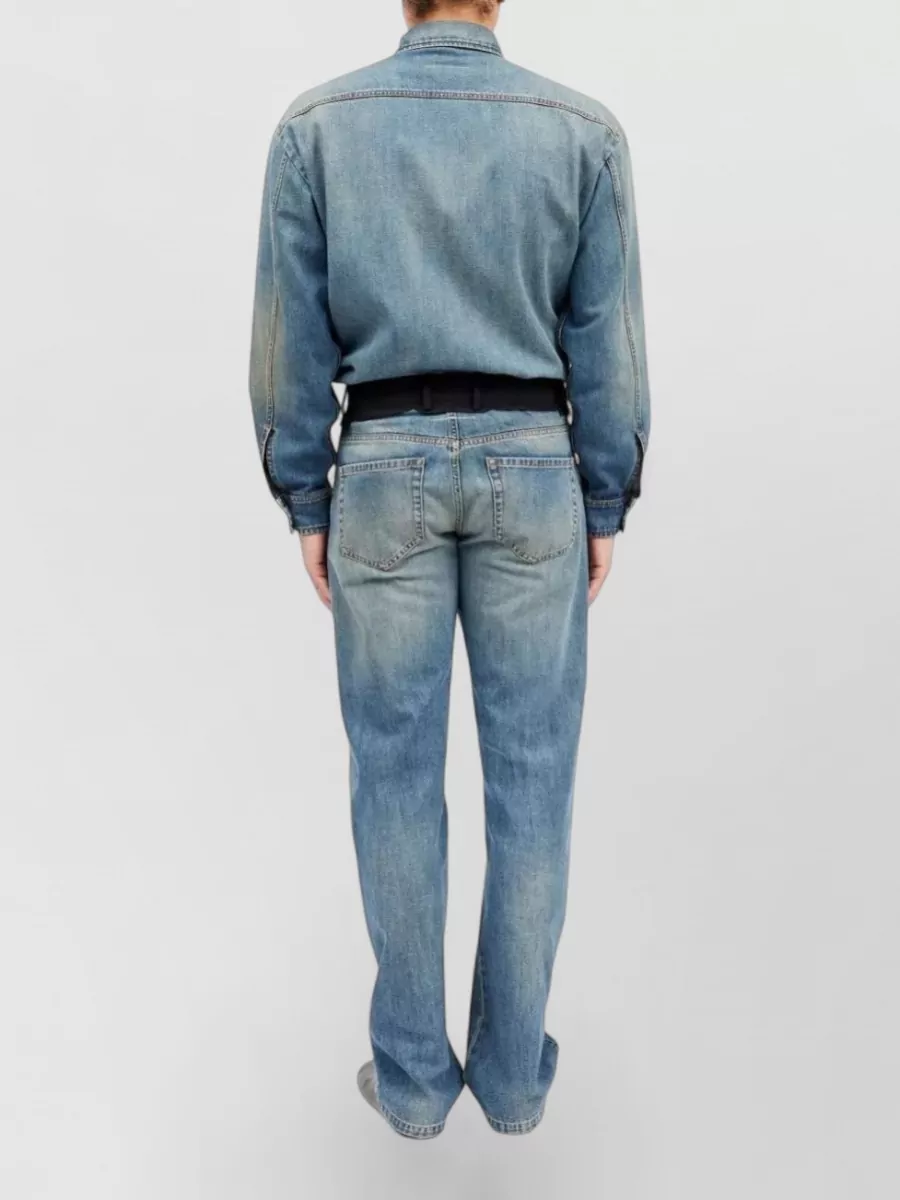 Mm6 Maison Margiela Five Pocket Trousers Belt Loops Contrast Stitching