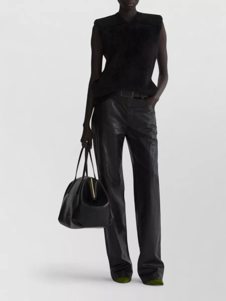 Mugler long sleeve knitted top