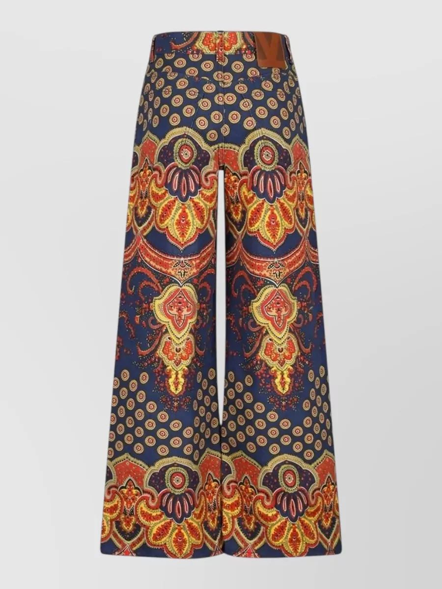Valentino Garavani denim wide-leg trousers