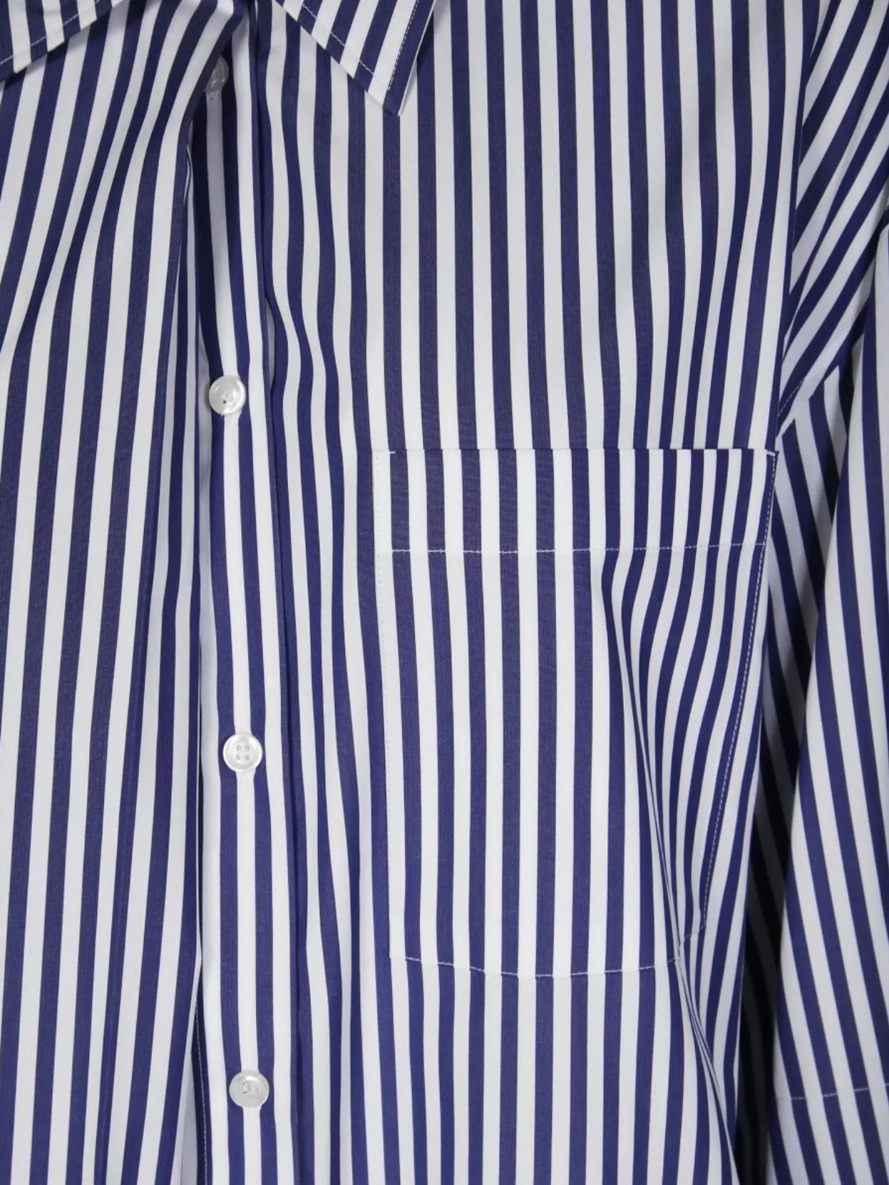 Sportmax Striped Long Sleeve Shirt Collar