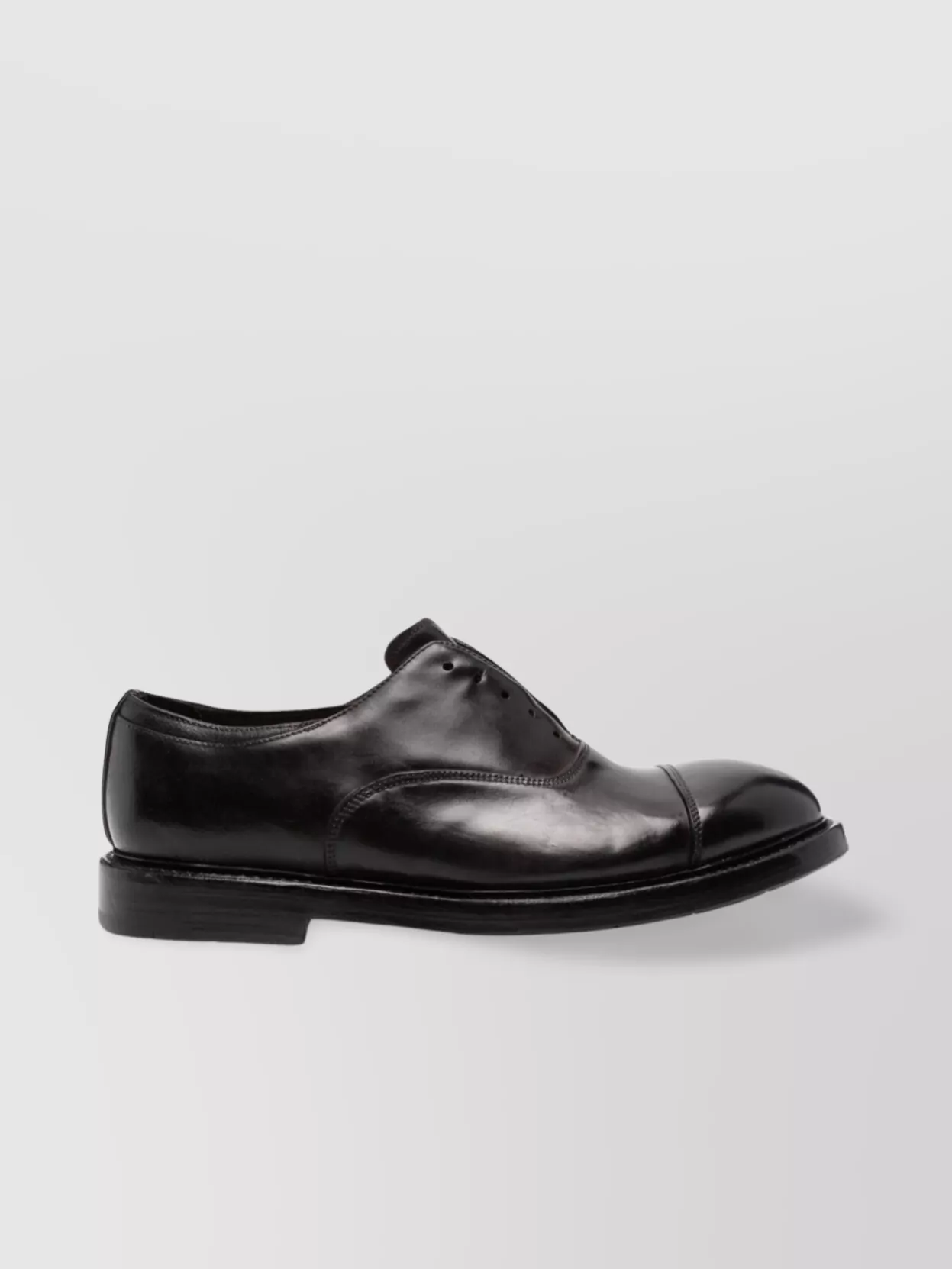 Premiata Cap Toe Smooth Leather Sole Derby