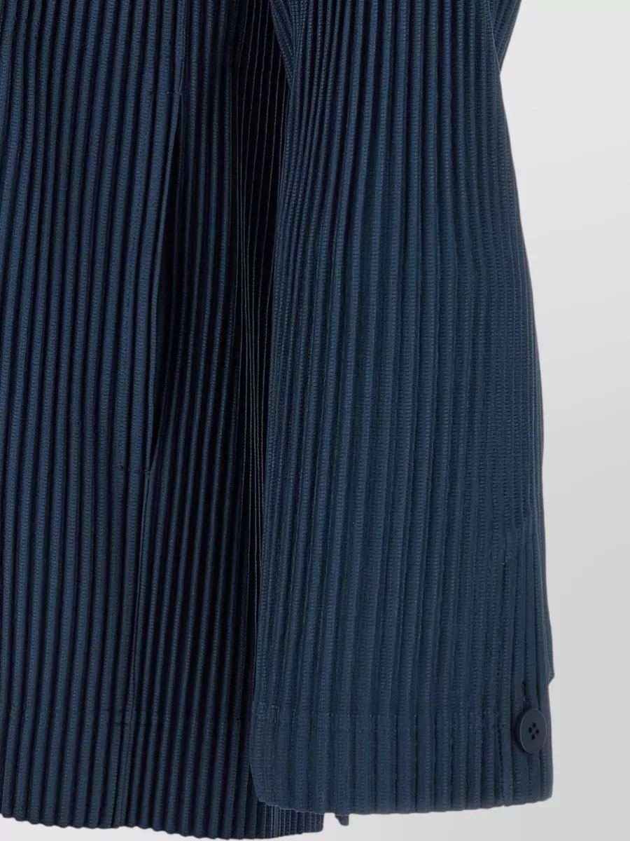 Homme Plisse Issey Miyake Pleated Double-Breasted Blazer