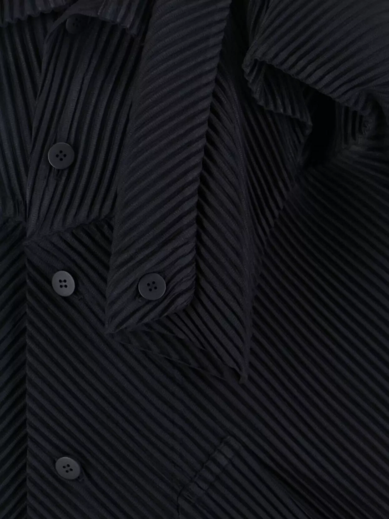 Homme Plisse Issey Miyake Textured Fabric Jacket Elastic Hem Front Pocket
