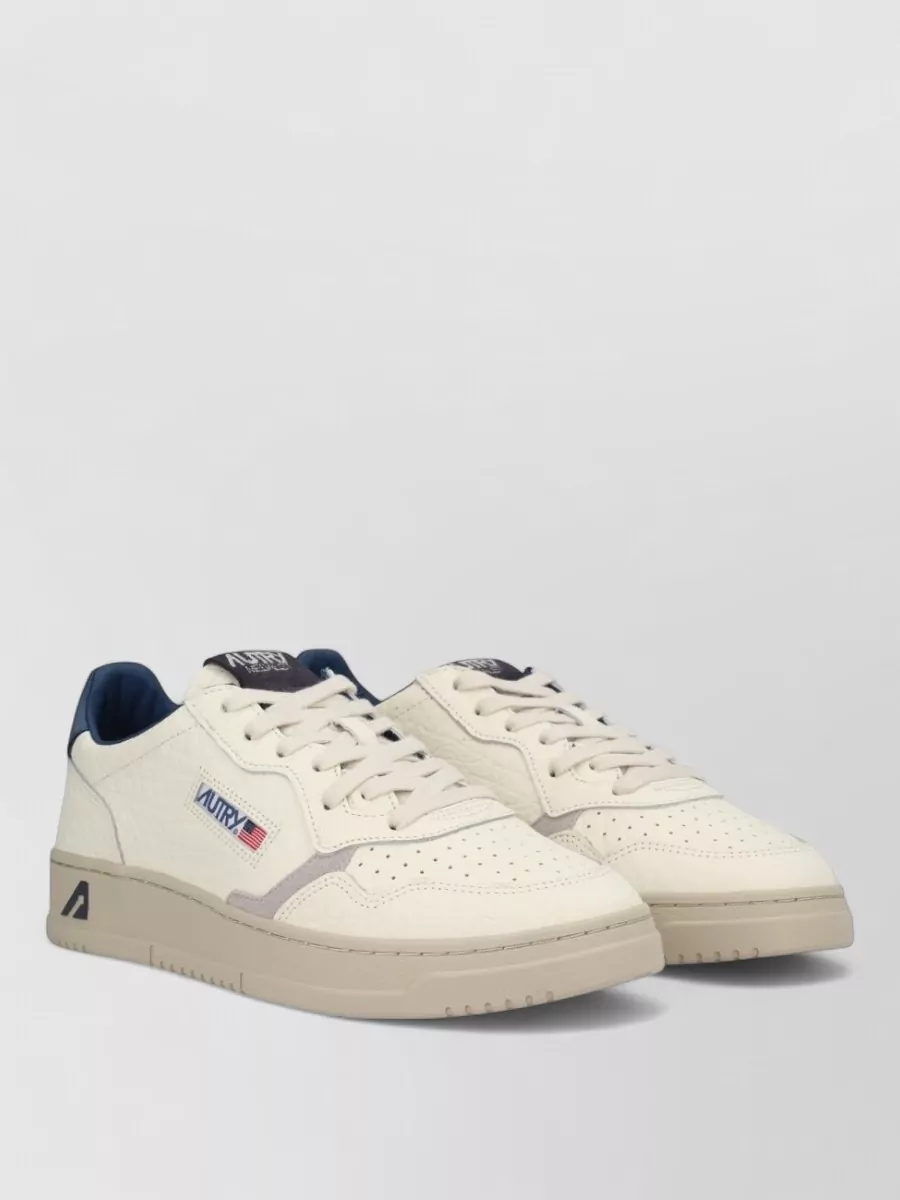 Autry Sneakers Contrast Heel Tab Perforated Toe Box