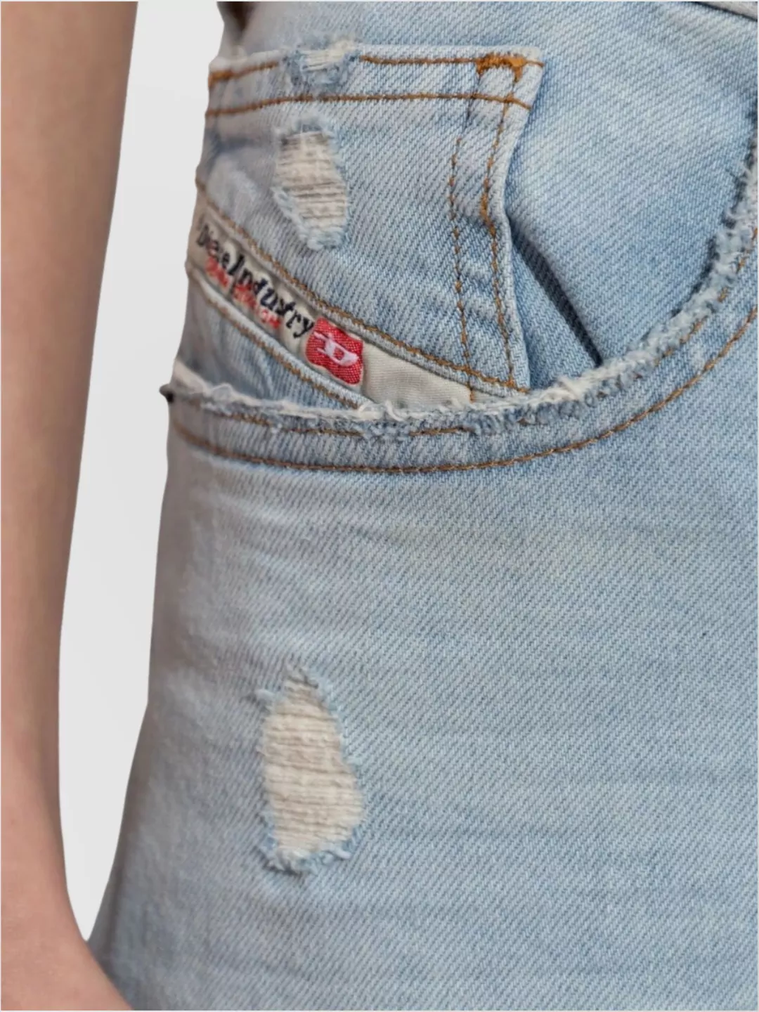 Diesel Casual Five-Pocket Trousers Featuring Belt Loops