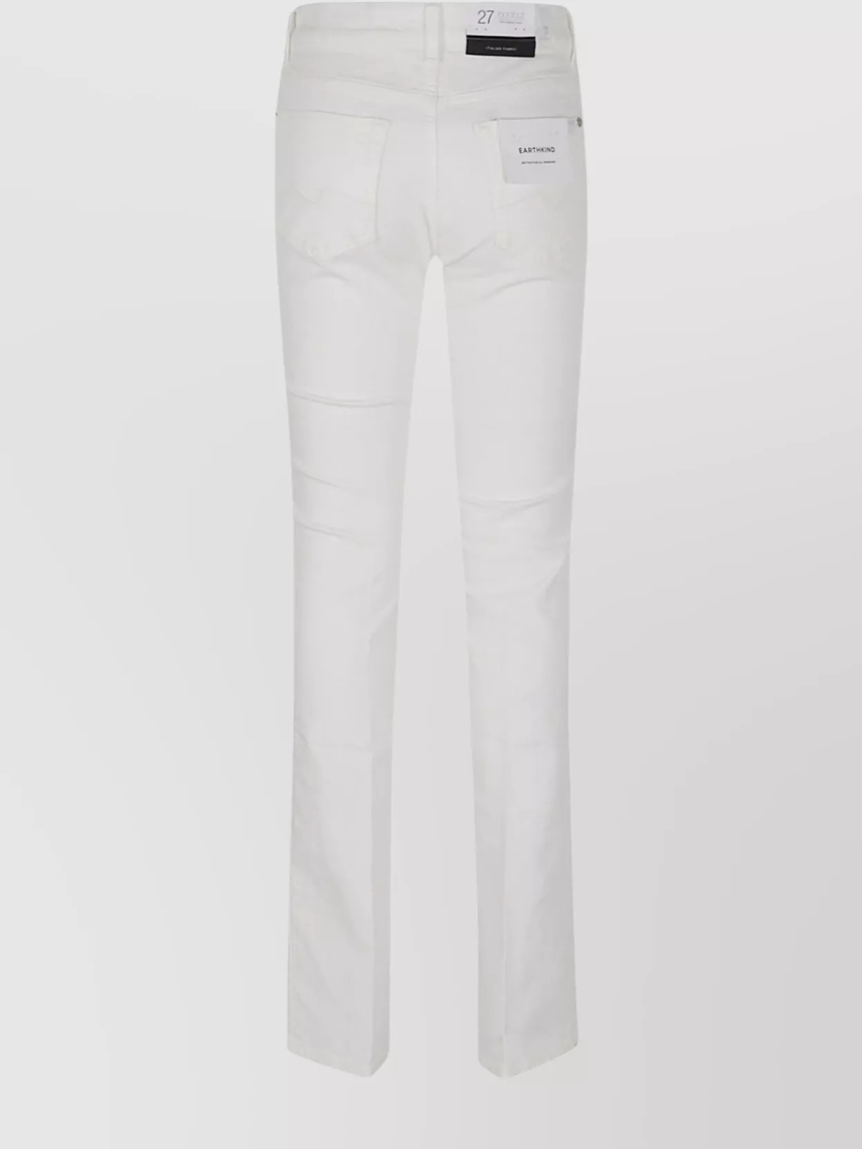 7 For All Mankind Flared Stretch Cotton Trousers With 5 Pockets