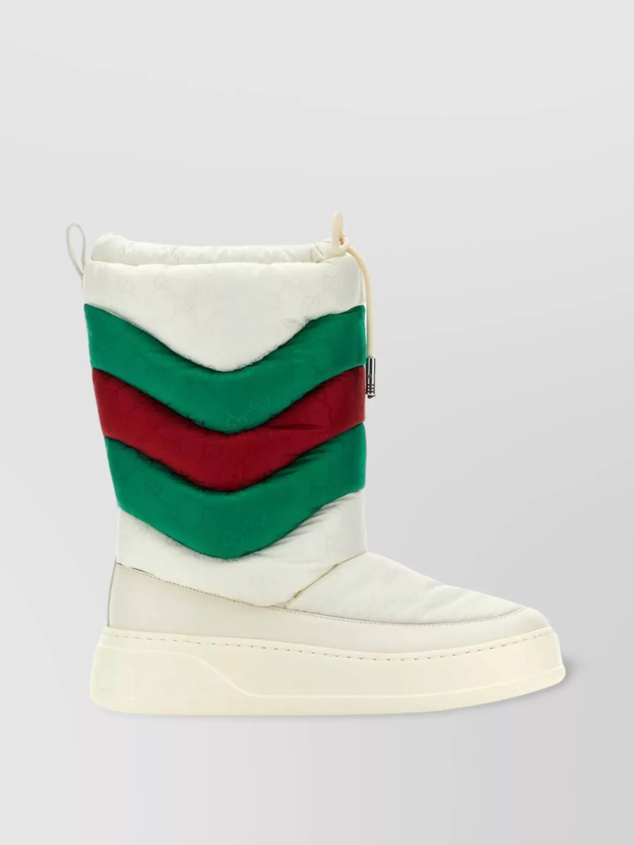 Shop Gucci Quilted Texture Fabric Boots