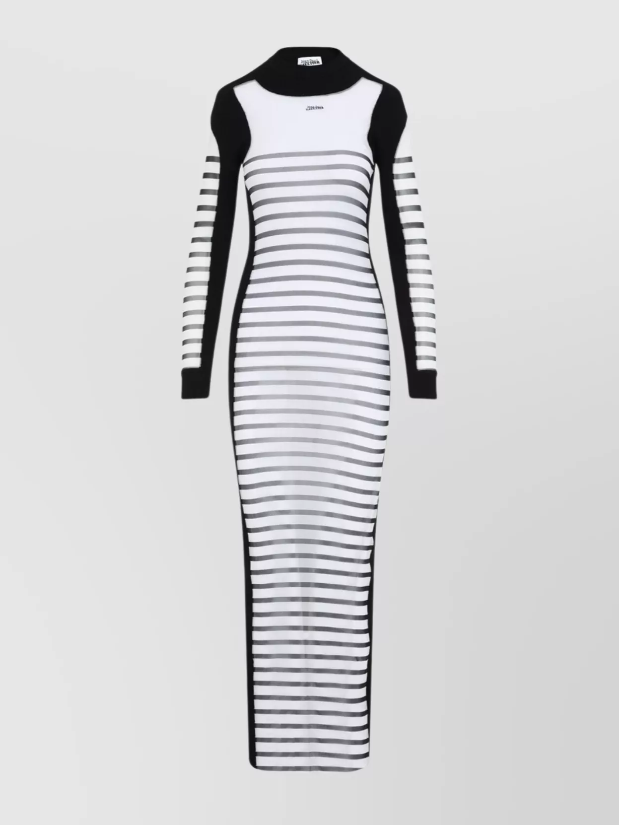 Jean Paul Gaultier Striped Dress Featuring Contrast Panels