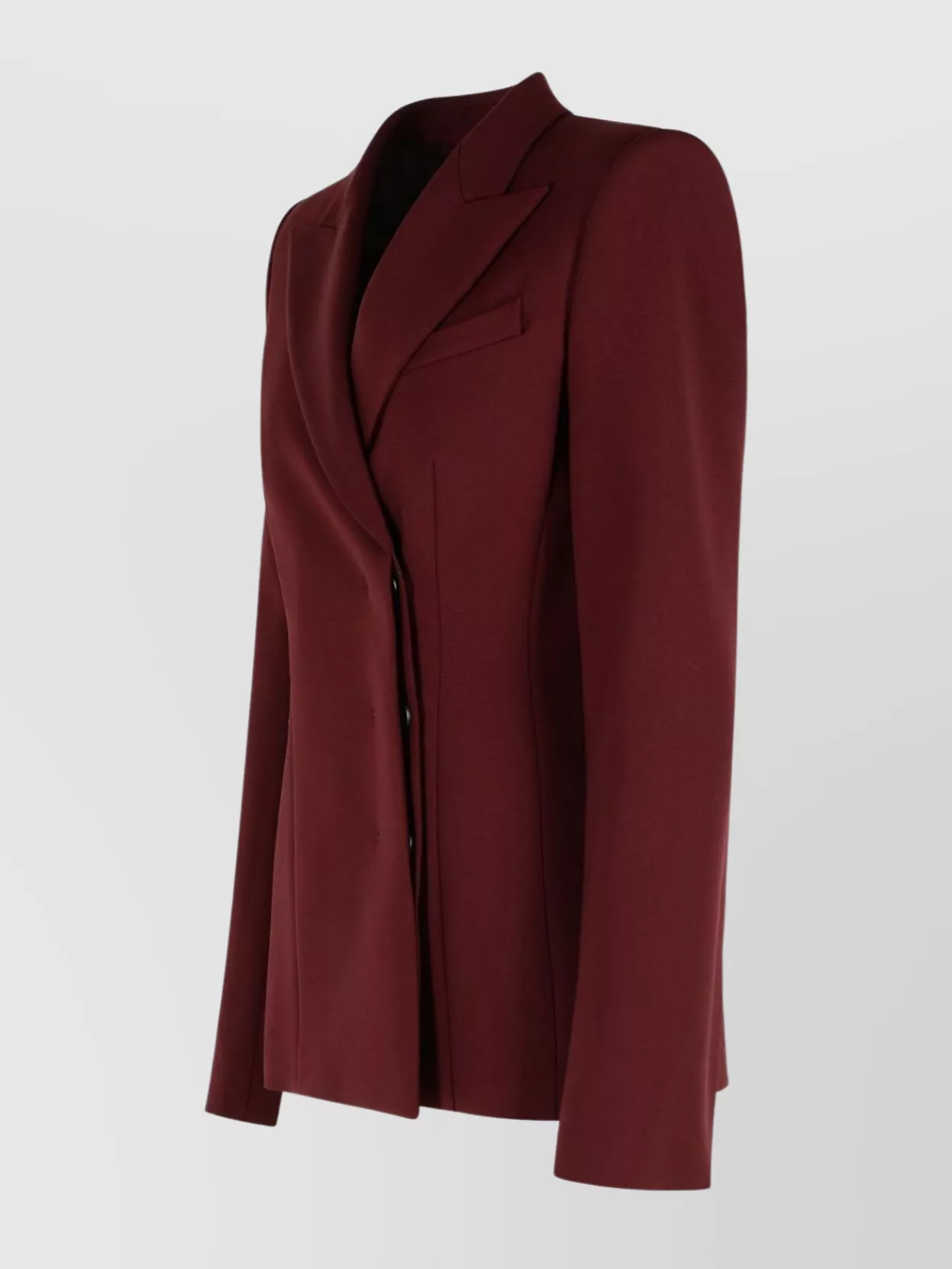 Sportmax 'Cocco' Double-Breasted Wool Blazer With Chest Pocket