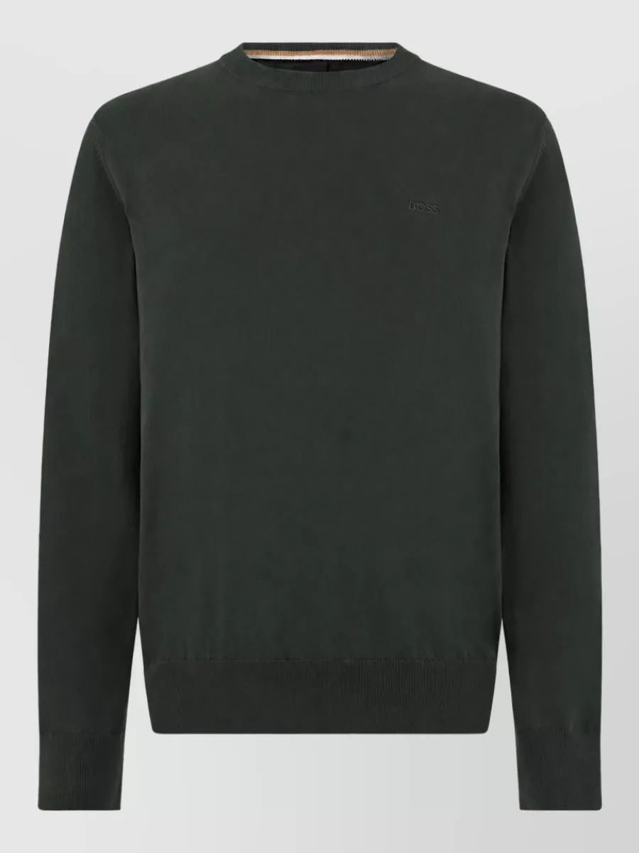Boss Cotton long-sleeve sweater