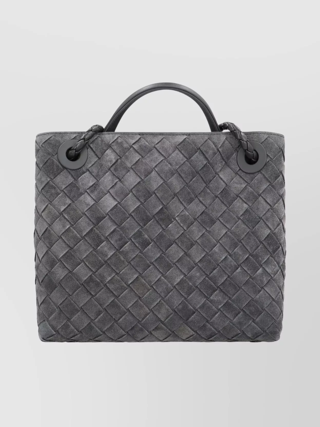 Bottega Veneta Suede Shoulder Bag Braided Design