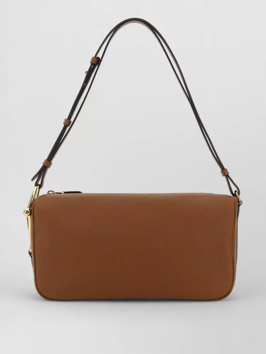 Gucci Leather Half Horsebit Medium Shoulder Bag