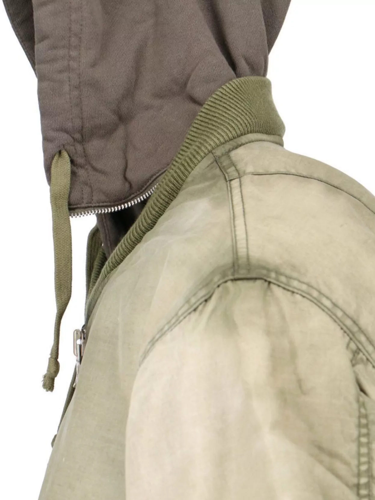 Diesel Long-sleeved Casual Jacket In Neutrals