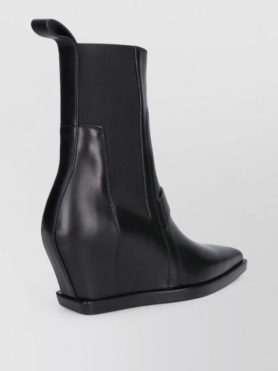 Rick Owens Leather Ankle Boots