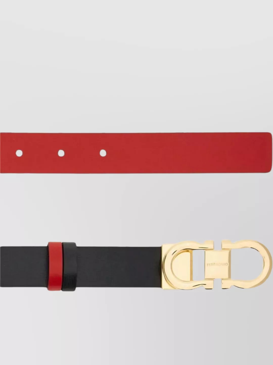 Ferragamo Reversible Leather Gancini Belt