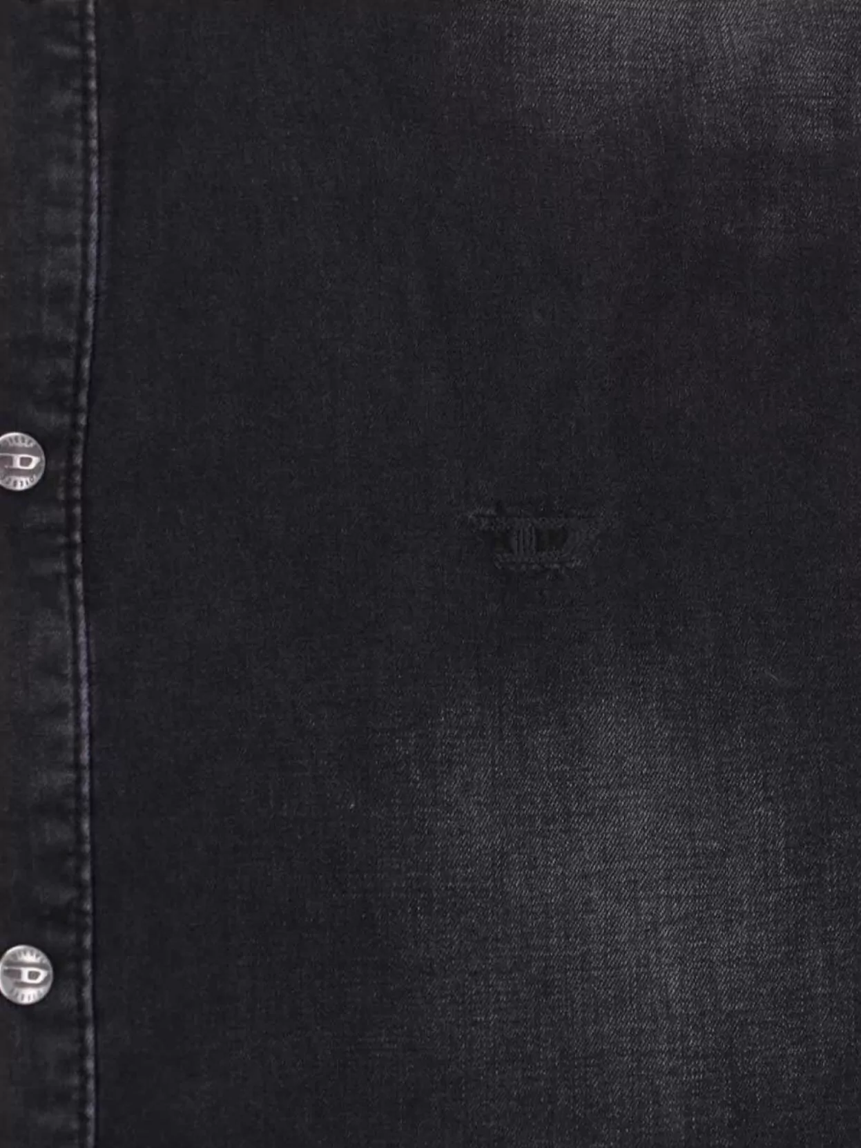 Diesel Long Sleeve Shirt With Point Collar And Buttoned Cuffs In Blue
