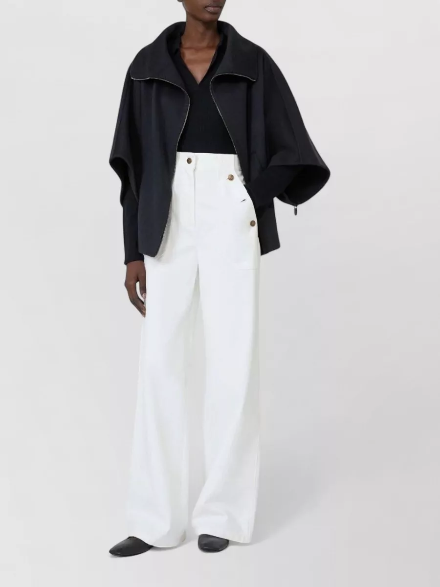 Max Mara Silk Cashmere Long-Sleeve Polo Shirt