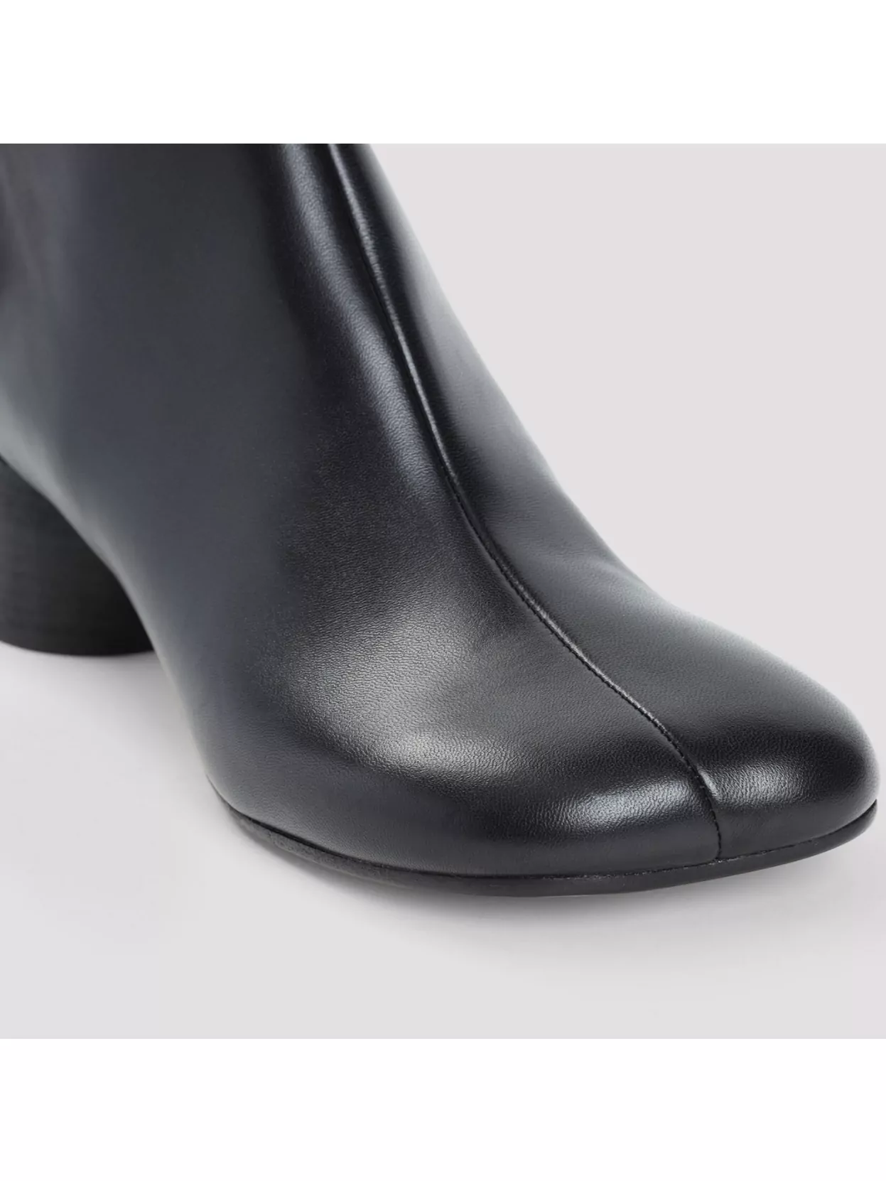 Mm6 Maison Margiela Ankle Boots In Smooth Leather In Grey