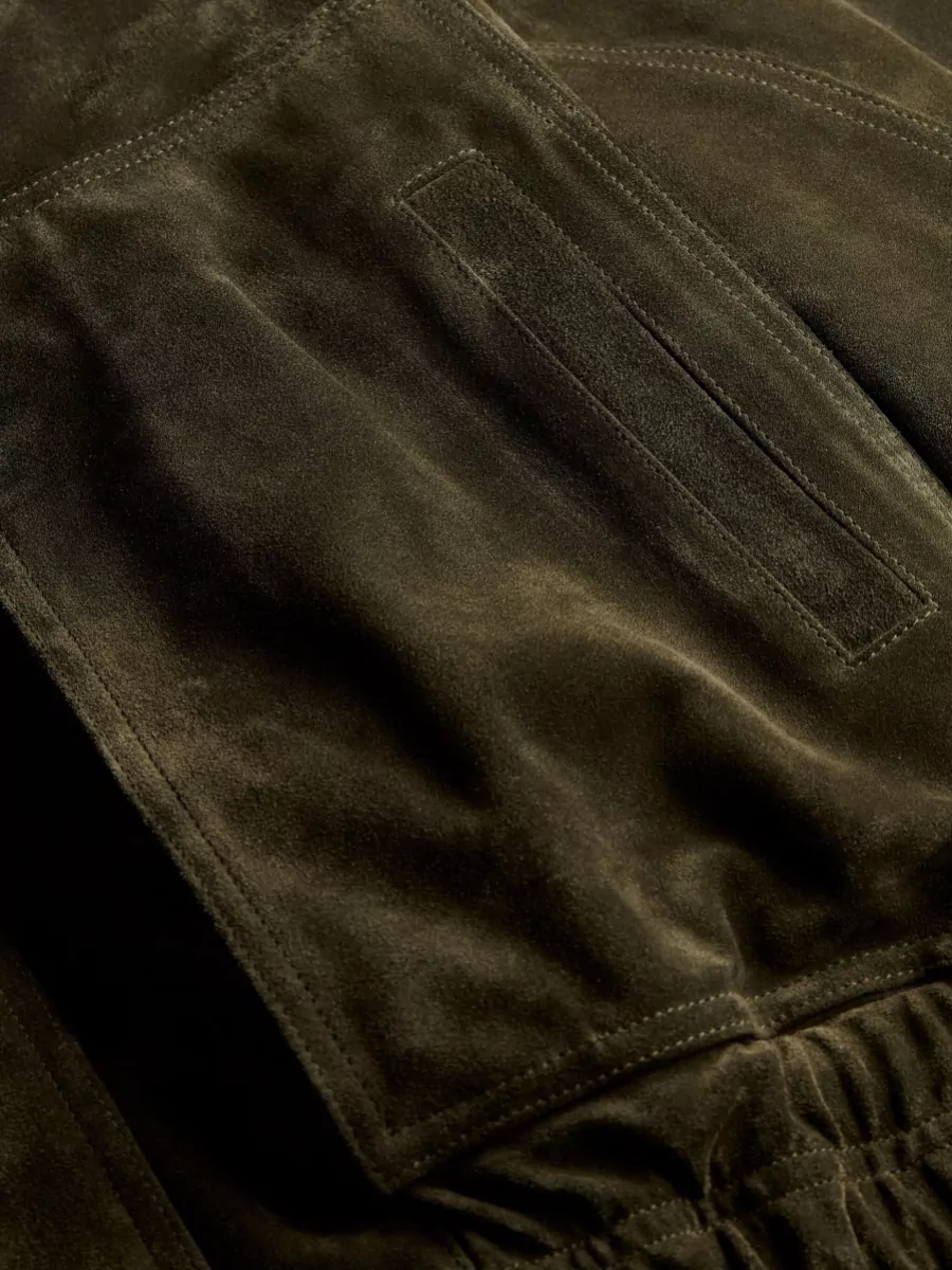 Saint Laurent Calf Leather Bomber Jacket
