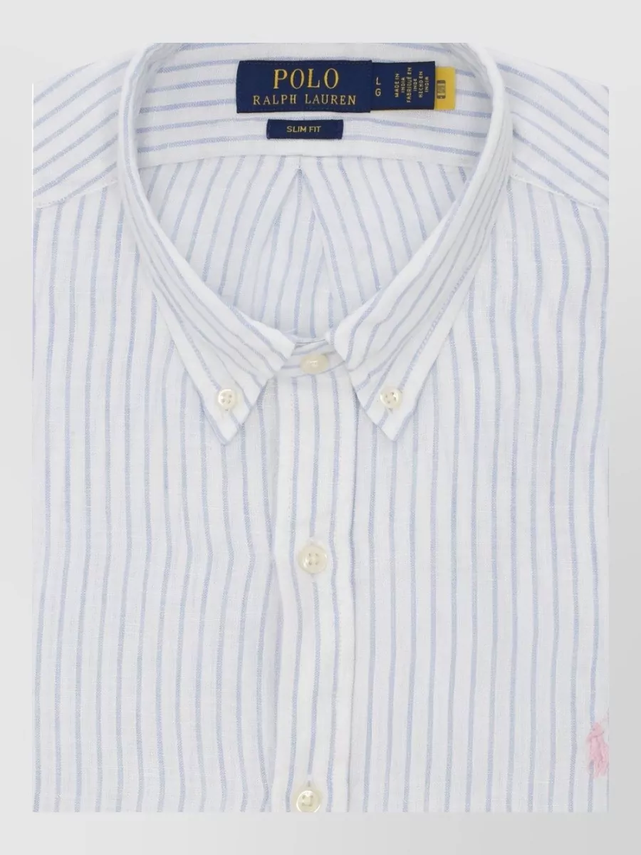 Ralph Lauren Striped Linen Long-Sleeve Shirt
