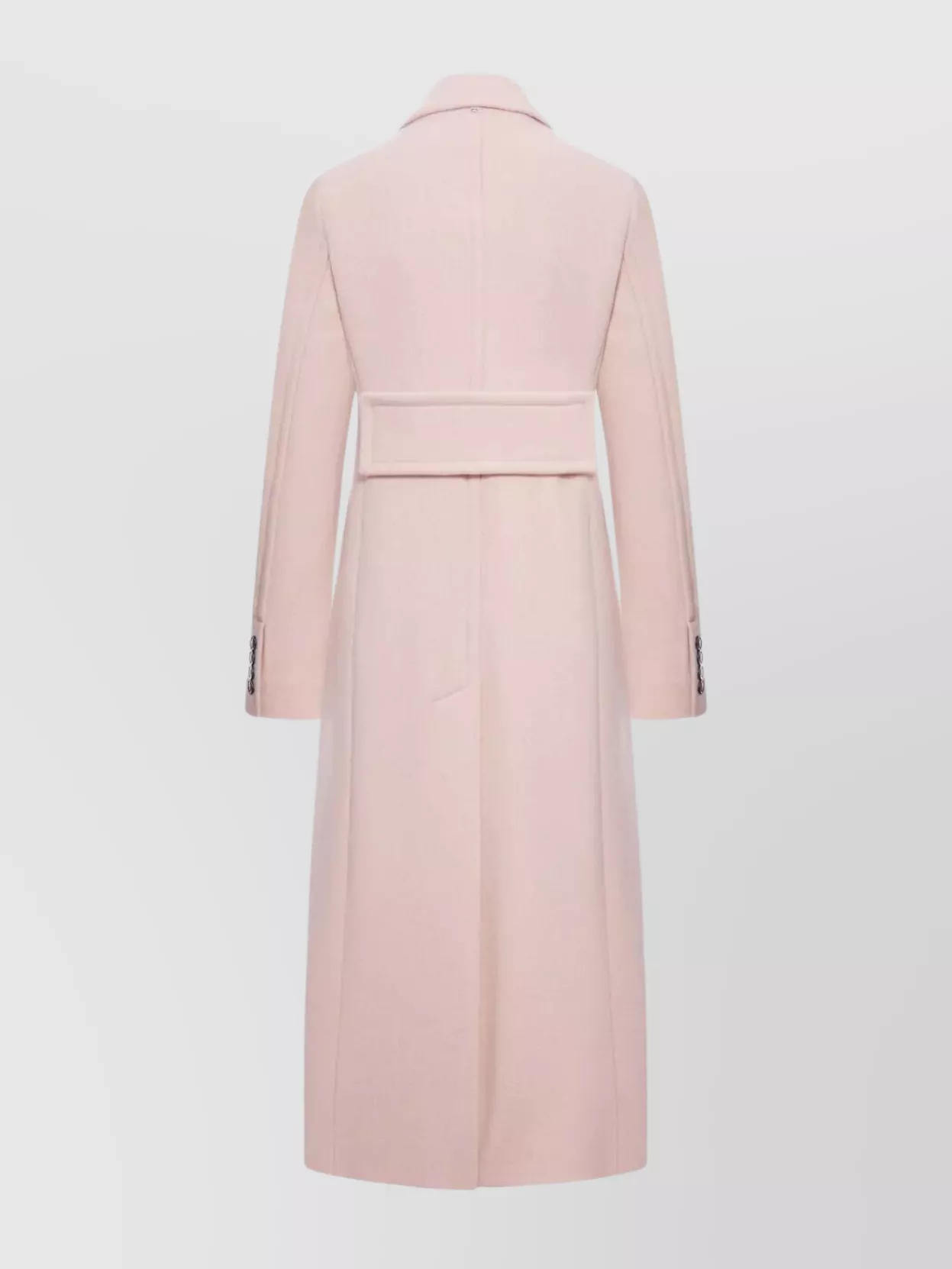 Sportmax Long Double-Breasted Coat Belted Waist