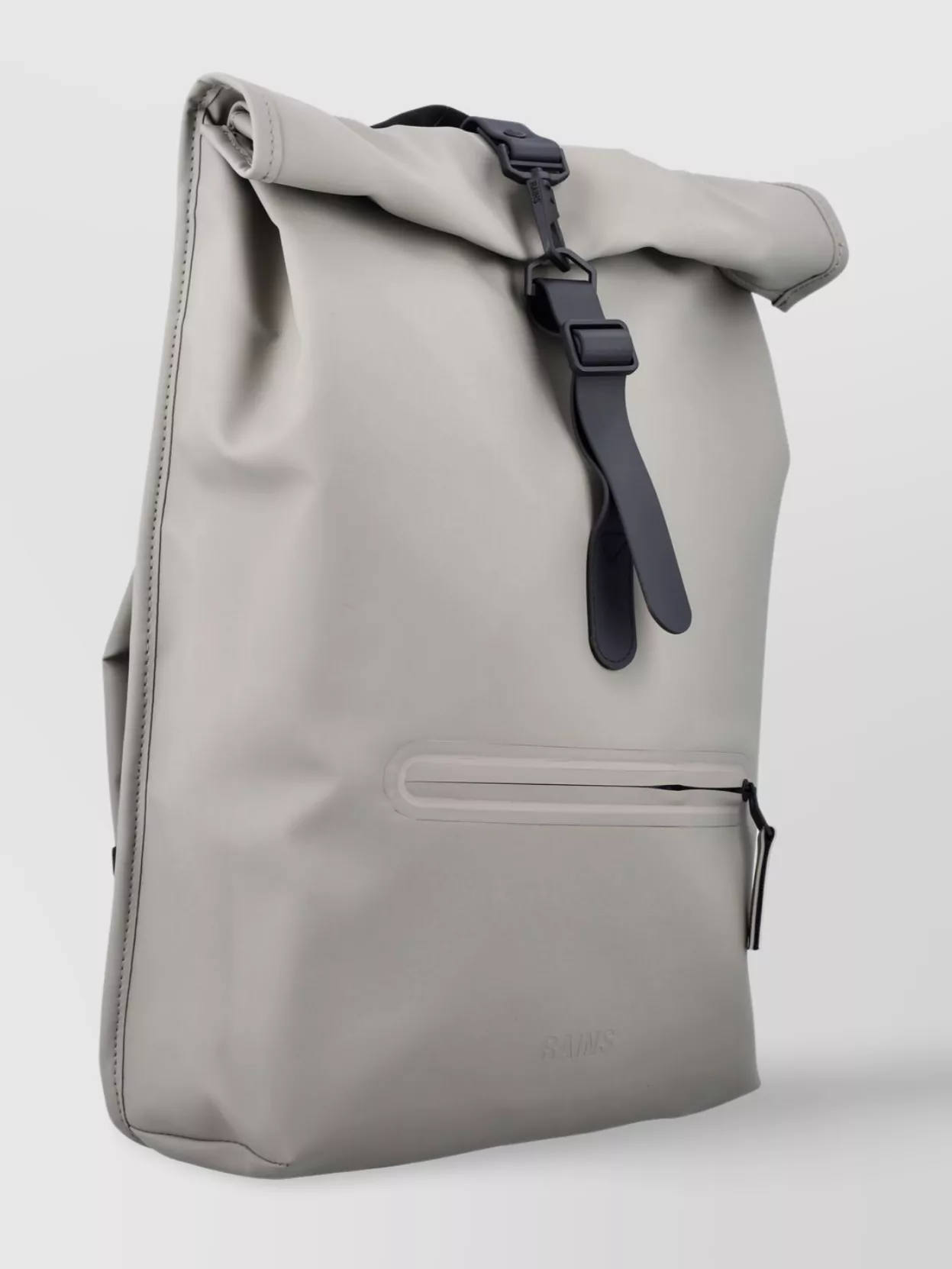 RAINS ROLLTOP BACKPACK ADJUSTABLE ZIP POCKETS