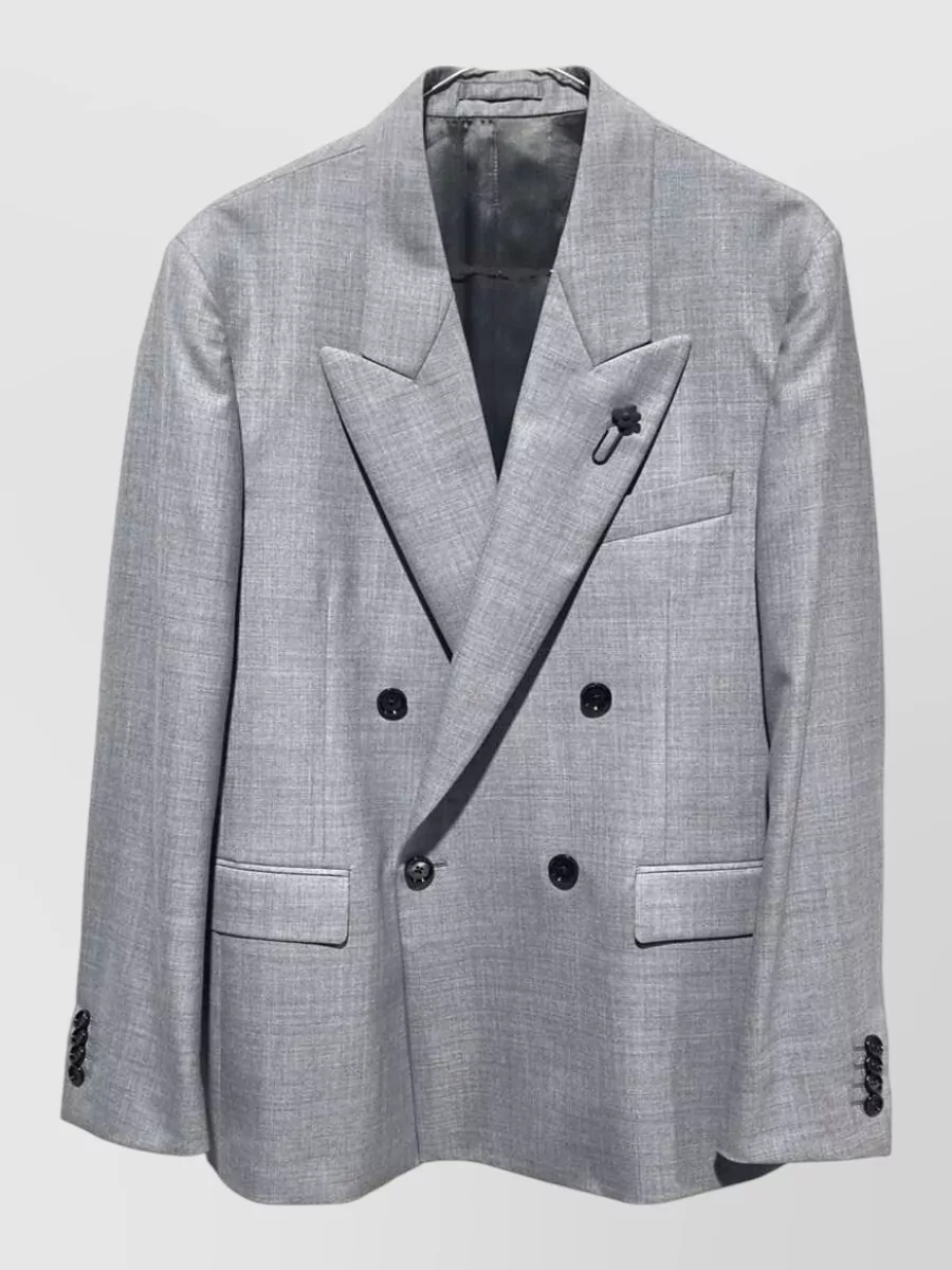Lardini Wool double-breasted blazer