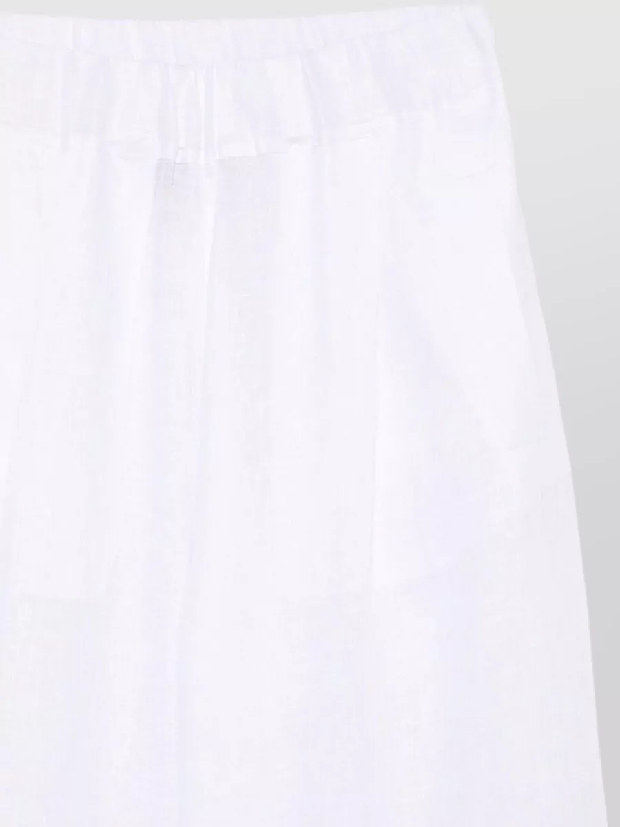 Semicouture Linen Wide-Leg Trousers