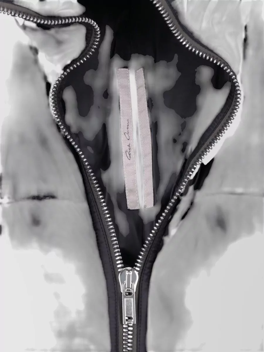 Rick Owens Down High-Neck Asymmetric Puffer Jacket