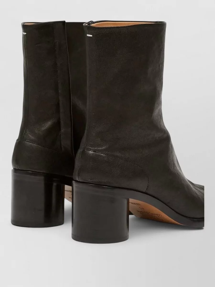 Maison Margiela Leather Tabi Ankle Boots