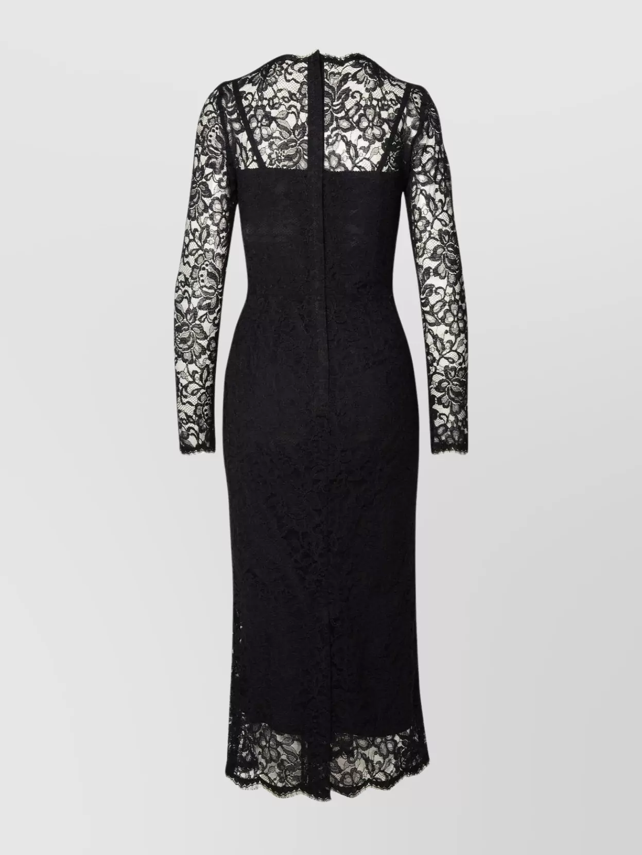 Dolce & Gabbana Polyamide Dress Lace Detailing